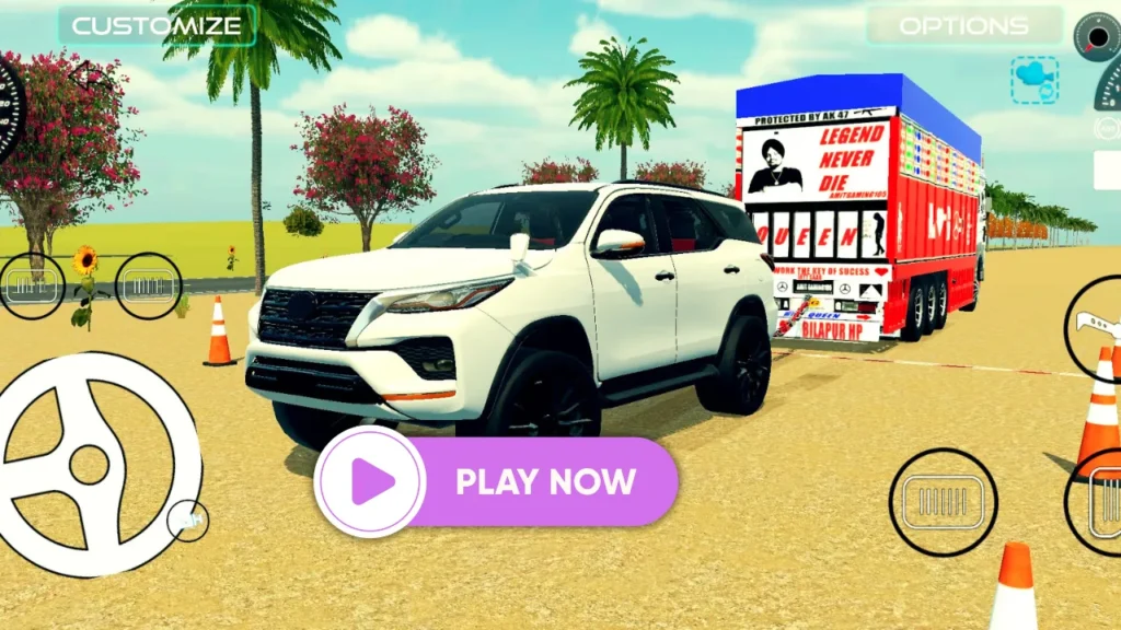 Indian vehicles simulator 3d Cars with Trolley